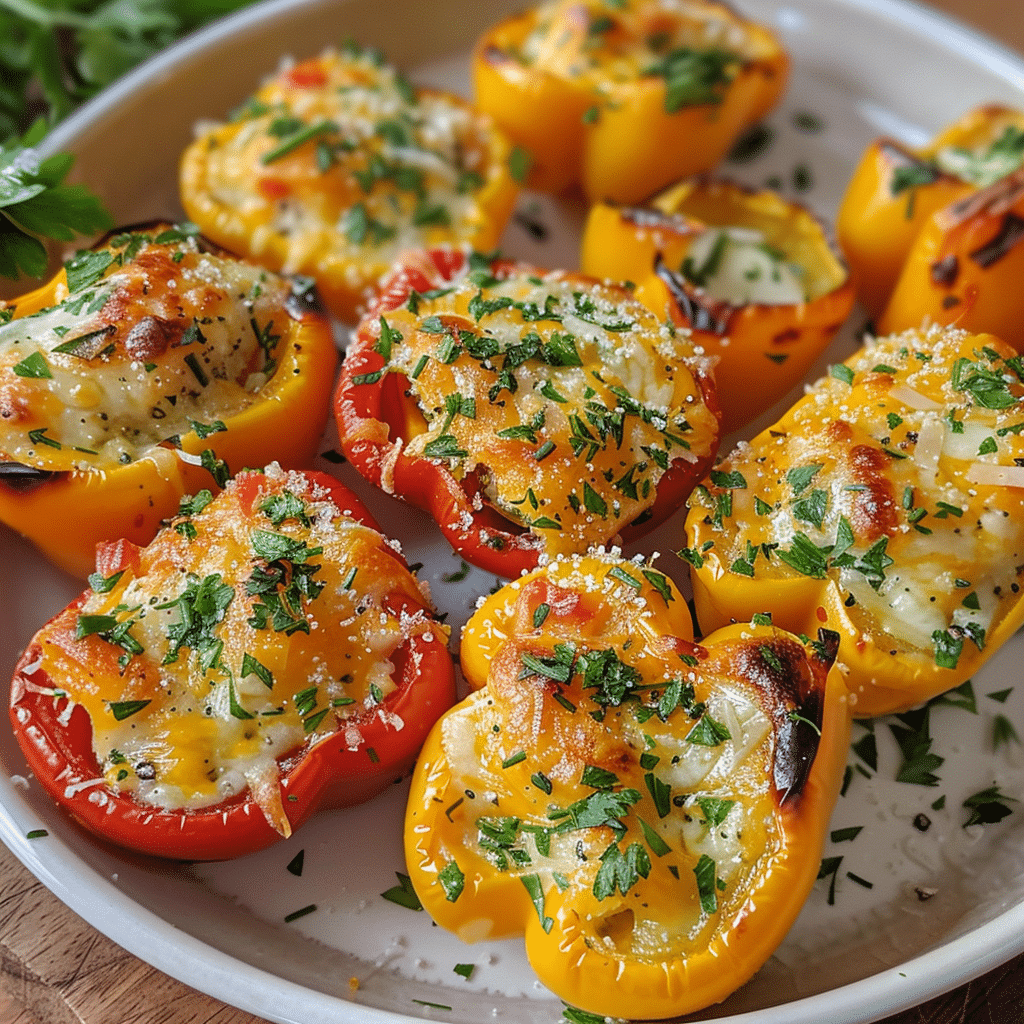 Cheesy Garlic Herb Stuffed Mini Peppers — restaurant-quality recipe photo