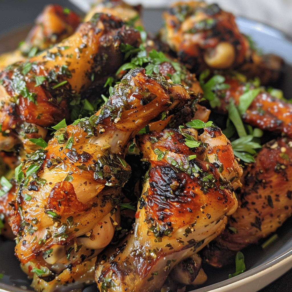 How to make Crispy Herb-Infused Chicken Wing Dippers — key cooking step