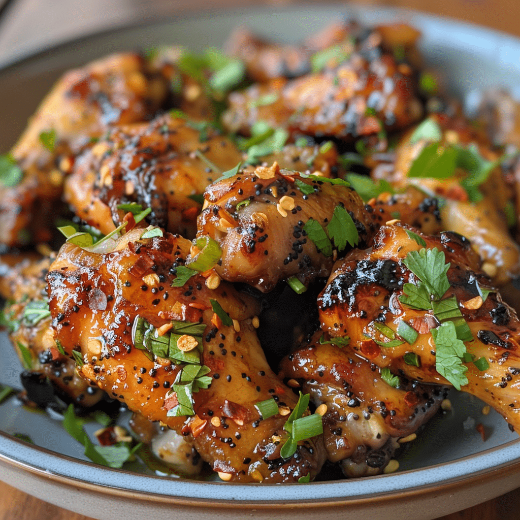Crispy Maple Garlic Chicken Wings — restaurant-quality recipe photo