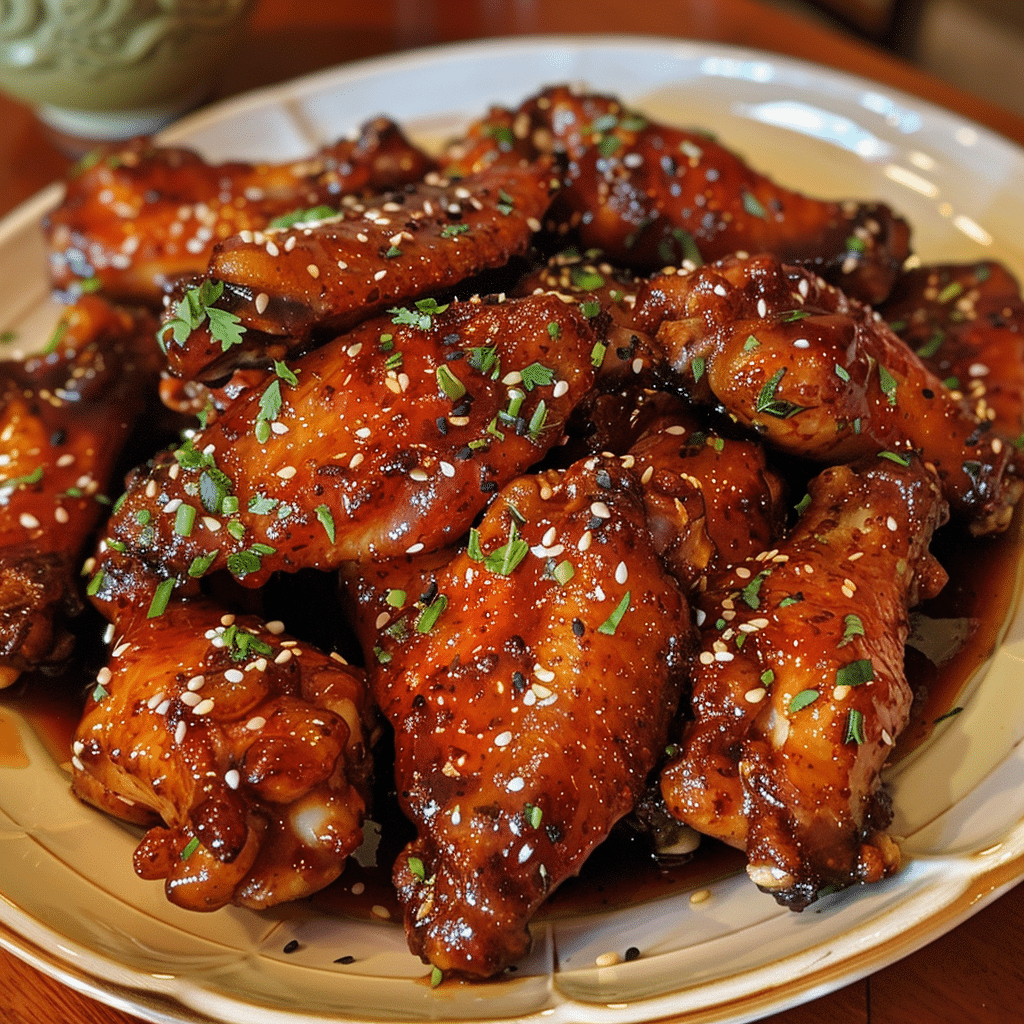 Fiery Maple chili garlic sauce Glazed Chicken Wings — restaurant-quality recipe photo