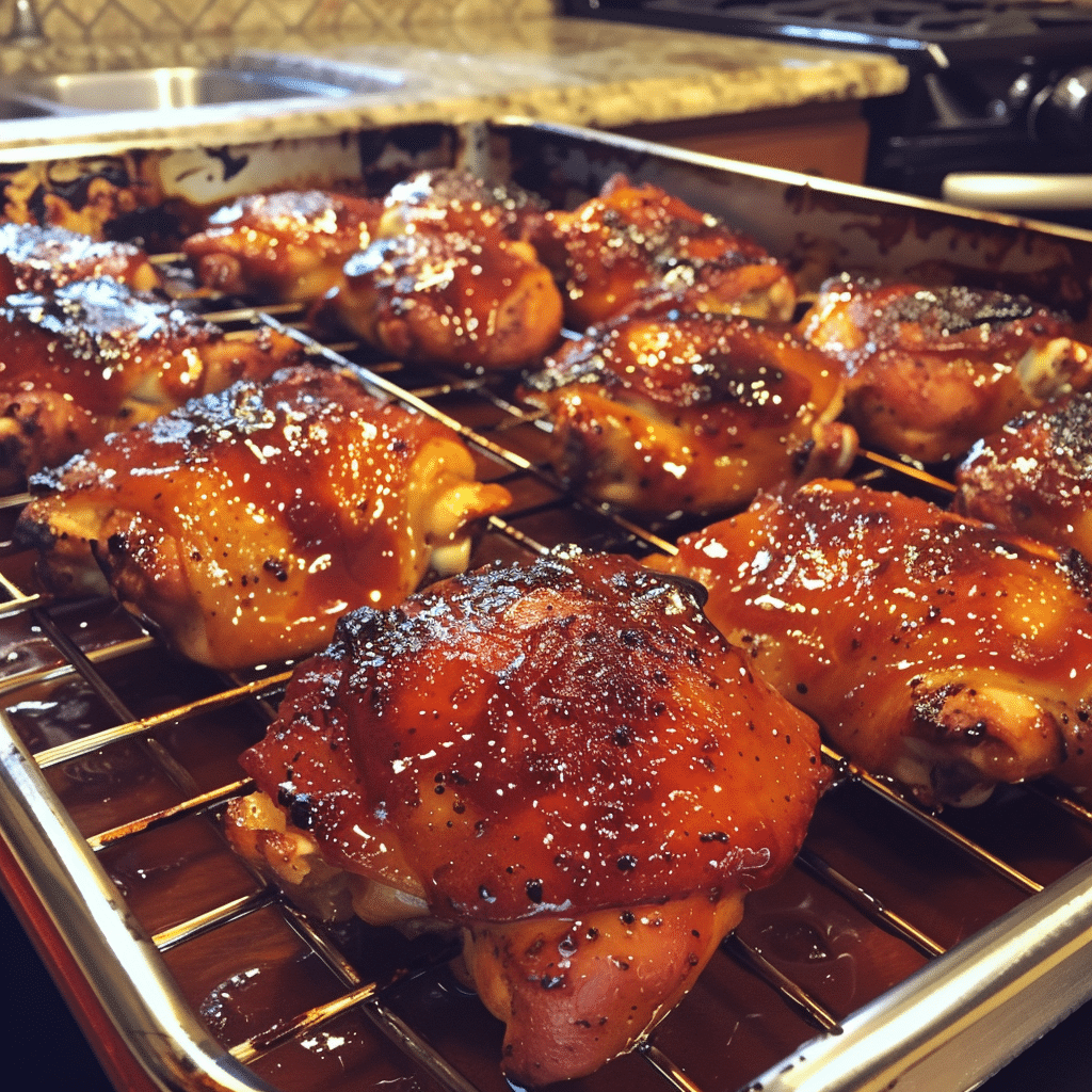 Honey-Glazed Smoked BBQ Chicken Thighs — restaurant-quality recipe photo