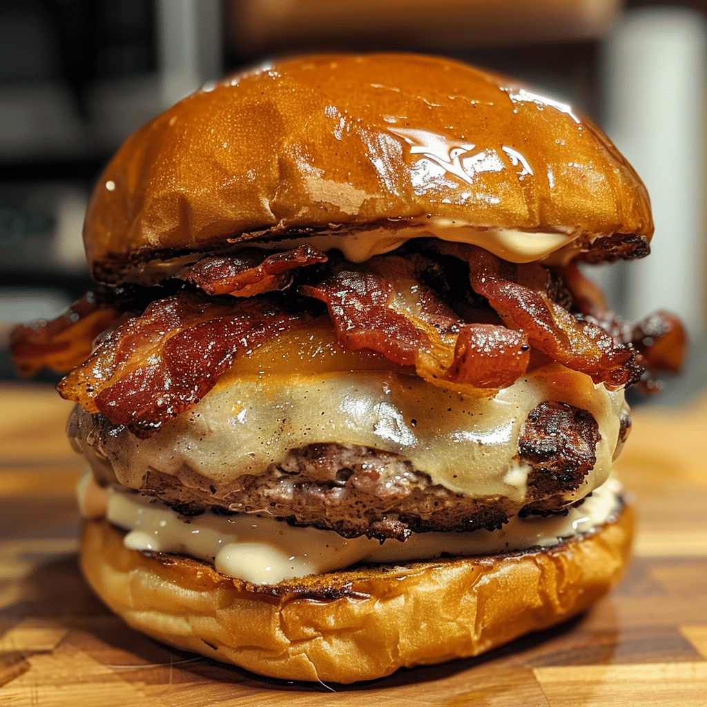Pumpkin Spice Bacon Burger with Maple Aioli — restaurant-quality recipe photo