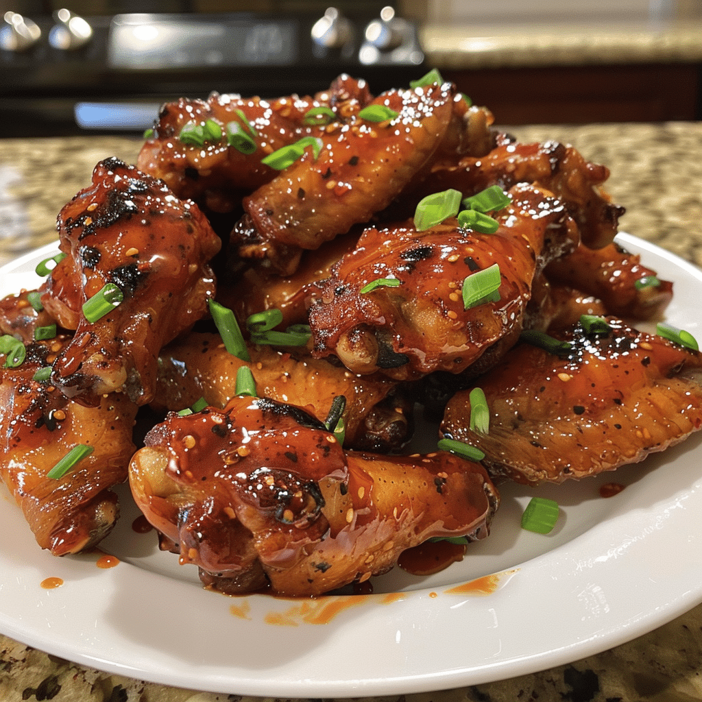 How to make Spiced Rum-Glazed Chicken Wings with Sweet Chili Drizzle β key cooking step