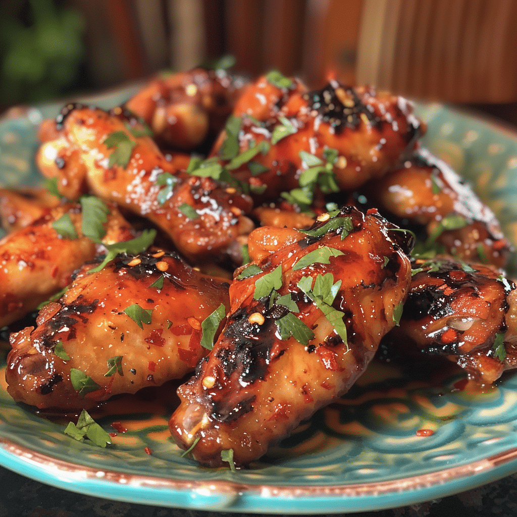 Spiced Rum-Glazed Chicken Wings with Sweet Chili Drizzle — restaurant-quality recipe photo