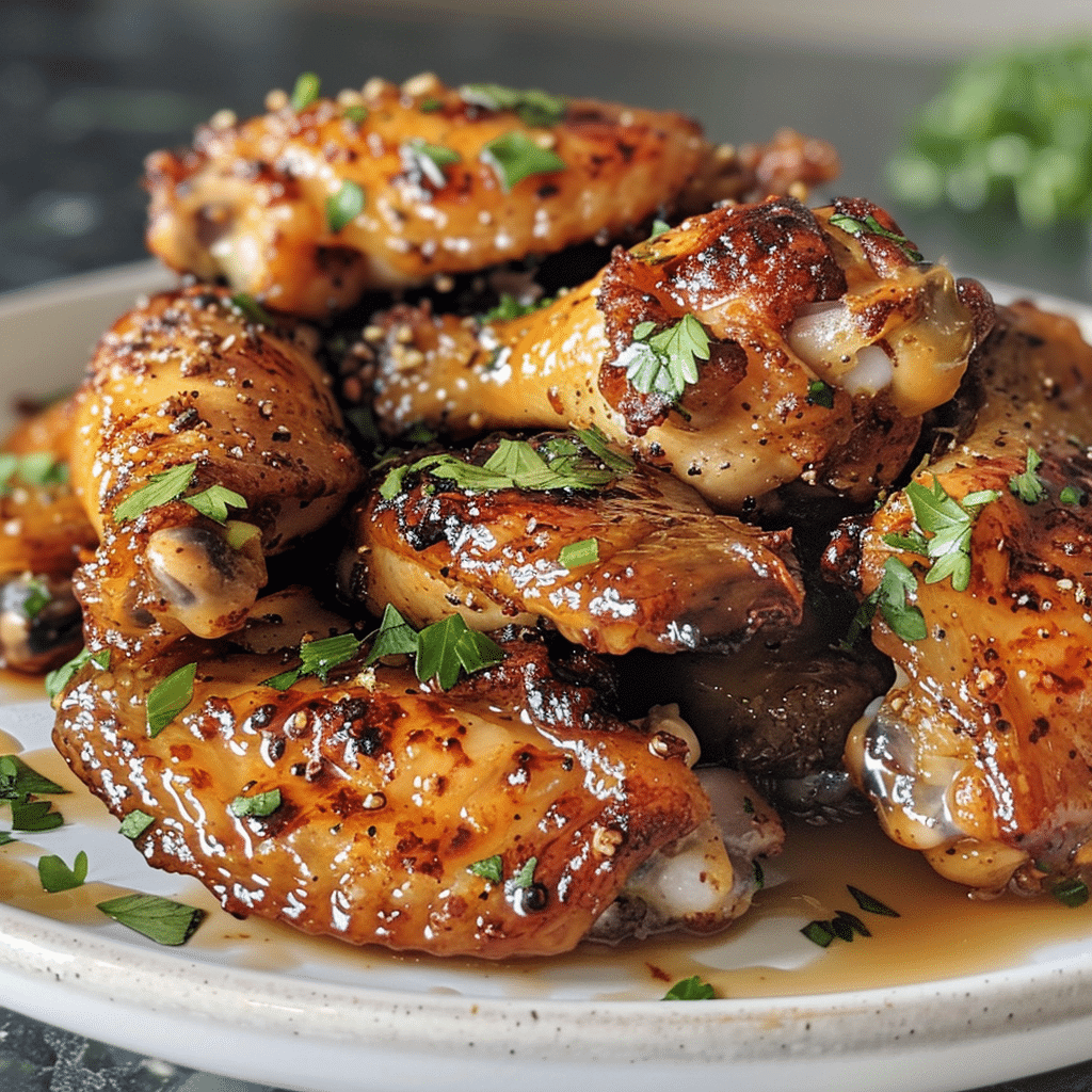 How to make Whiskey Maple Glazed Chicken Wings with Creamy Ranch β key cooking step