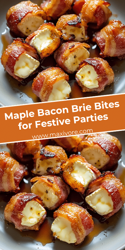 Maple Bacon Brie Bites for Festive Parties