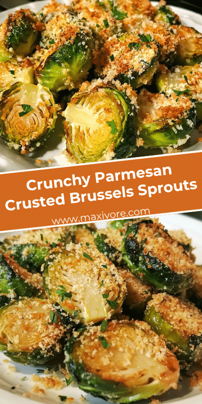 Crunchy Parmesan Crusted Brussels Sprouts