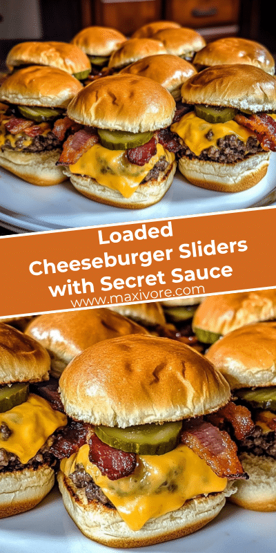 Loaded Cheeseburger Sliders with Secret Sauce