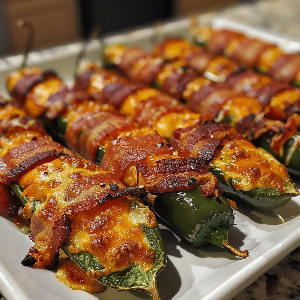 Bacon-Wrapped Cheddar Ranch Jalapeño Poppers — restaurant-quality recipe photo
