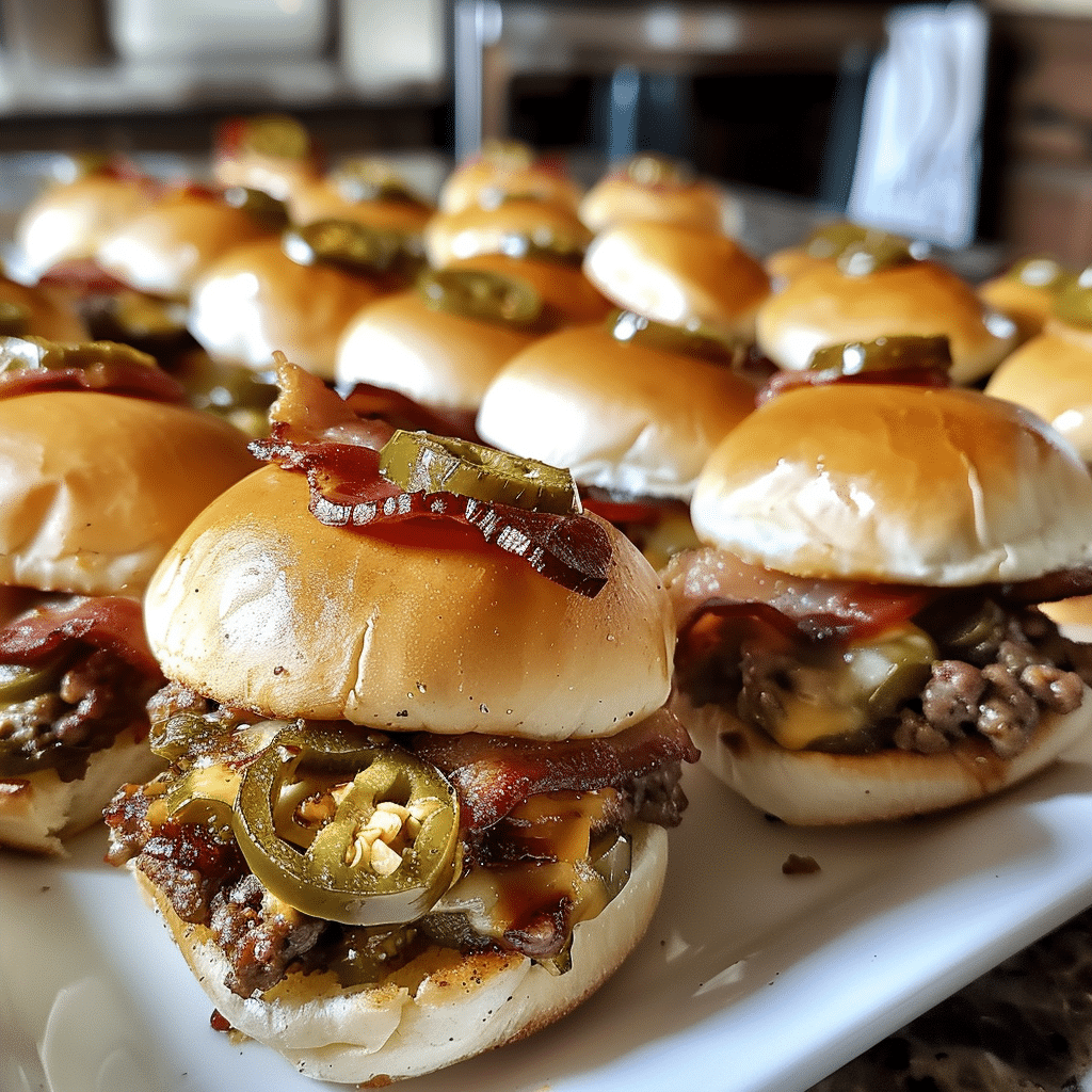 How to make Bacon-Wrapped Jalapeño Popper Sliders — key cooking step