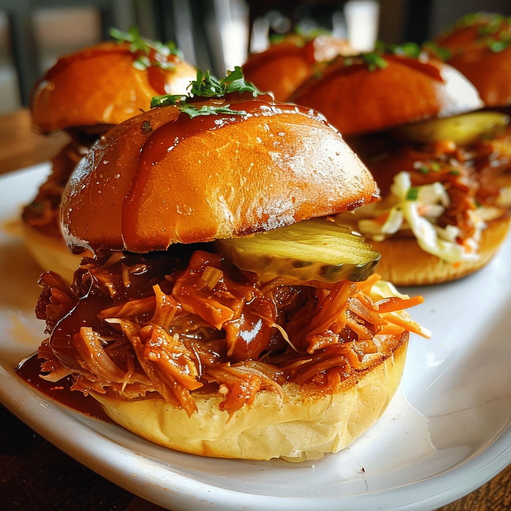 BBQ Bourbon Pulled Pork Sliders — restaurant-quality recipe photo