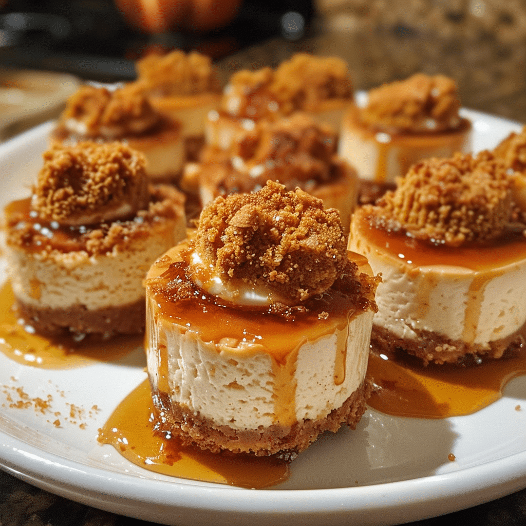 Bourbon-Glazed Pumpkin Spice Cheesecake Bites — restaurant-quality recipe photo