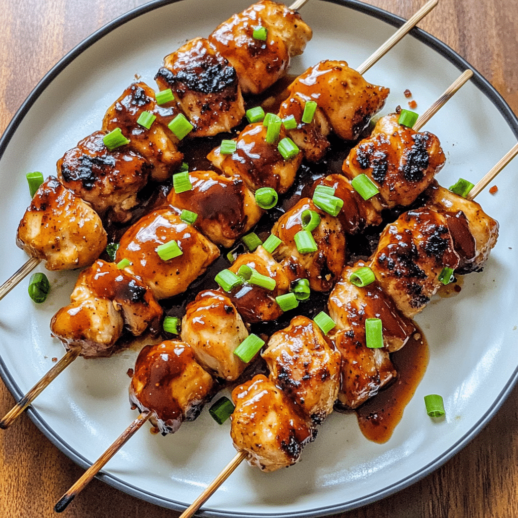 Bourbon-Glazed Whiskey BBQ Chicken Skewers for Game Day — restaurant-quality recipe photo