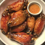 Bourbon Maple Glazed Chicken Wings with Tangy Dipping Sauce — restaurant-quality recipe photo