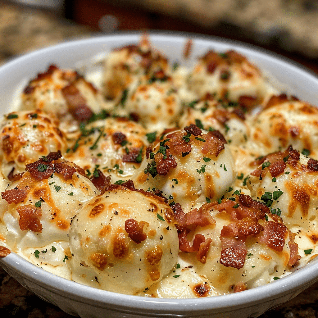 Cheesy Garlic Herb Dip with Bacon Bombs — restaurant-quality recipe photo