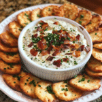 Cheesy Garlic Herb Dip with Crispy Bacon Bites — restaurant-quality recipe photo