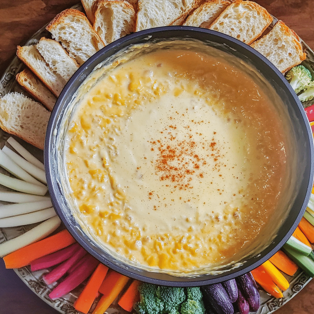 Cheesy Pumpkin Spice Fondue for Holiday Gatherings — restaurant-quality recipe photo