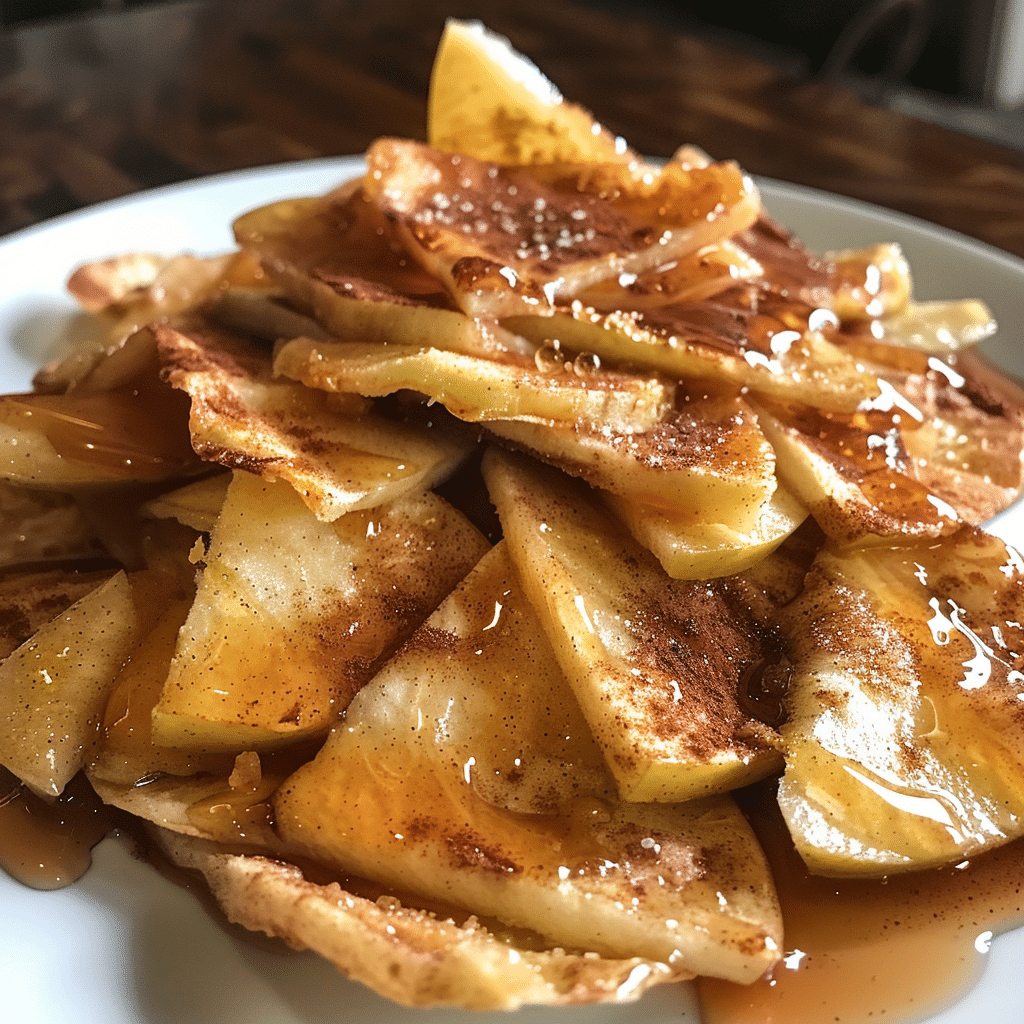 Cinnamon Maple Apple Pie Dessert Nachos — restaurant-quality recipe photo