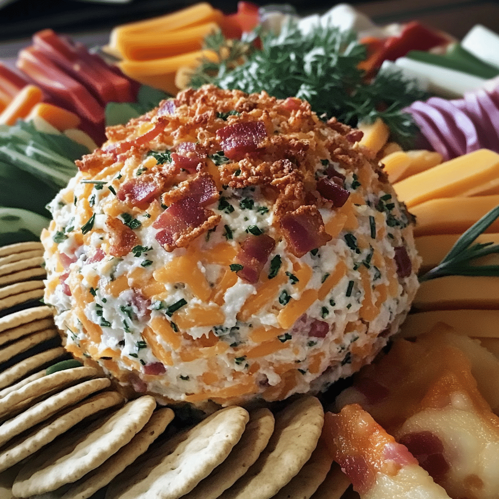 Creamy Cheddar and Herb Cheese Ball with Crispy Bacon — restaurant-quality recipe photo
