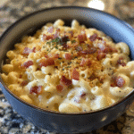 Creamy Cheddar Mac and Cheese with Bacon Crumble — restaurant-quality recipe photo