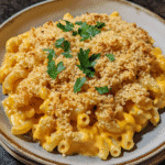 Creamy Cheddar Pumpkin Mac & Cheese Bake — restaurant-quality recipe photo