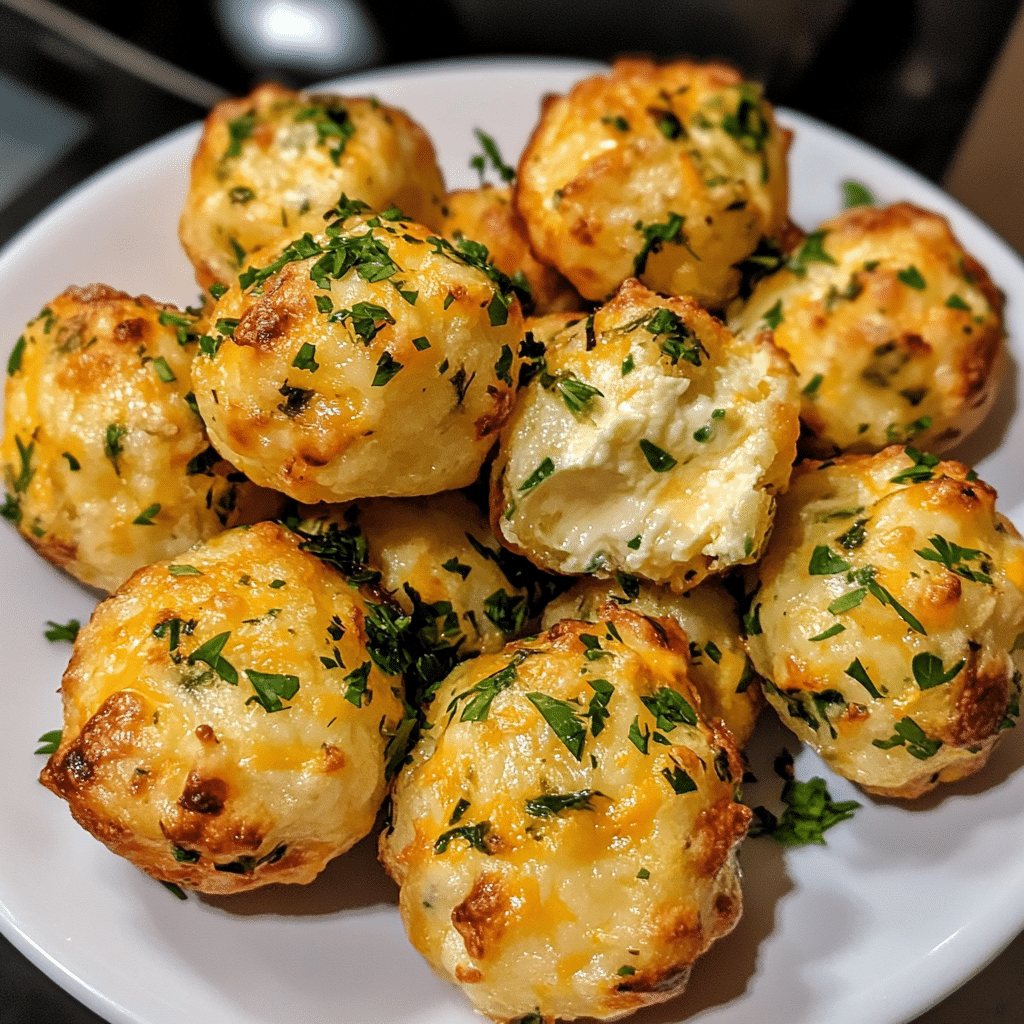 Creamy Garlic Herb Cheese Explosion Bites — restaurant-quality recipe photo