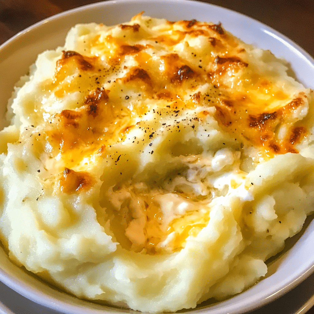 How to make Creamy Garlic Mashed Potato Casserole for Comfort — key cooking step
