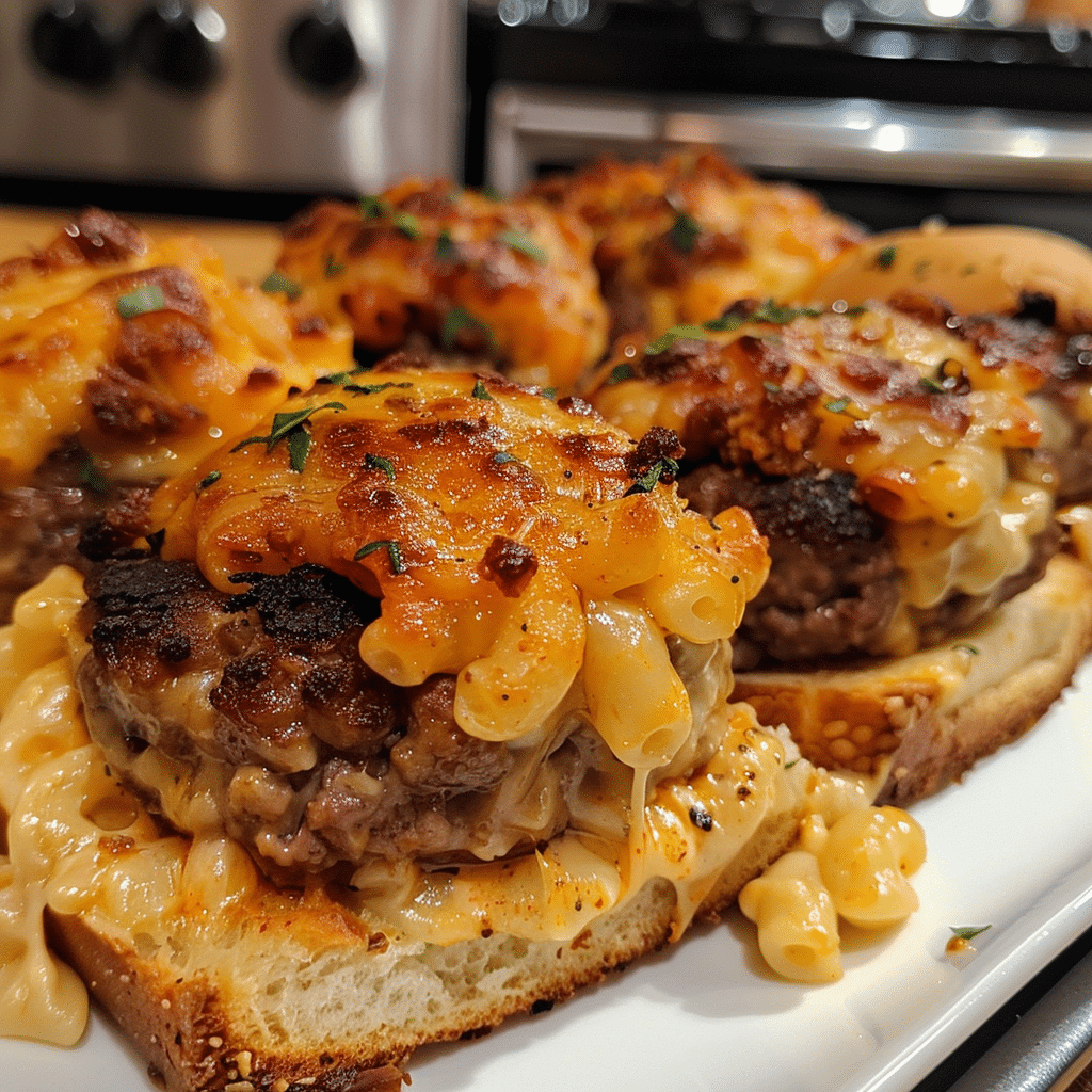 Creamy Mac and Cheese Stuffed Meatball Sliders — restaurant-quality recipe photo