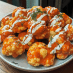 Crispy Buffalo Cauliflower Bites with Ranch Drizzle for Playoff Snacks — restaurant-quality recipe photo