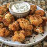 Crispy Garlic Parmesan Chicken Bites with Ranch Dip — restaurant-quality recipe photo