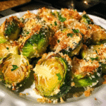 Crunchy Parmesan Crusted Brussels Sprouts — restaurant-quality recipe photo