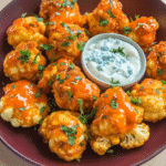 Fiery Buffalo Cauliflower Bites with Creamy Blue Cheese Dip — restaurant-quality recipe photo