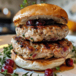 Harvest Turkey and Cranberry Burger Stacks β restaurant-quality recipe photo
