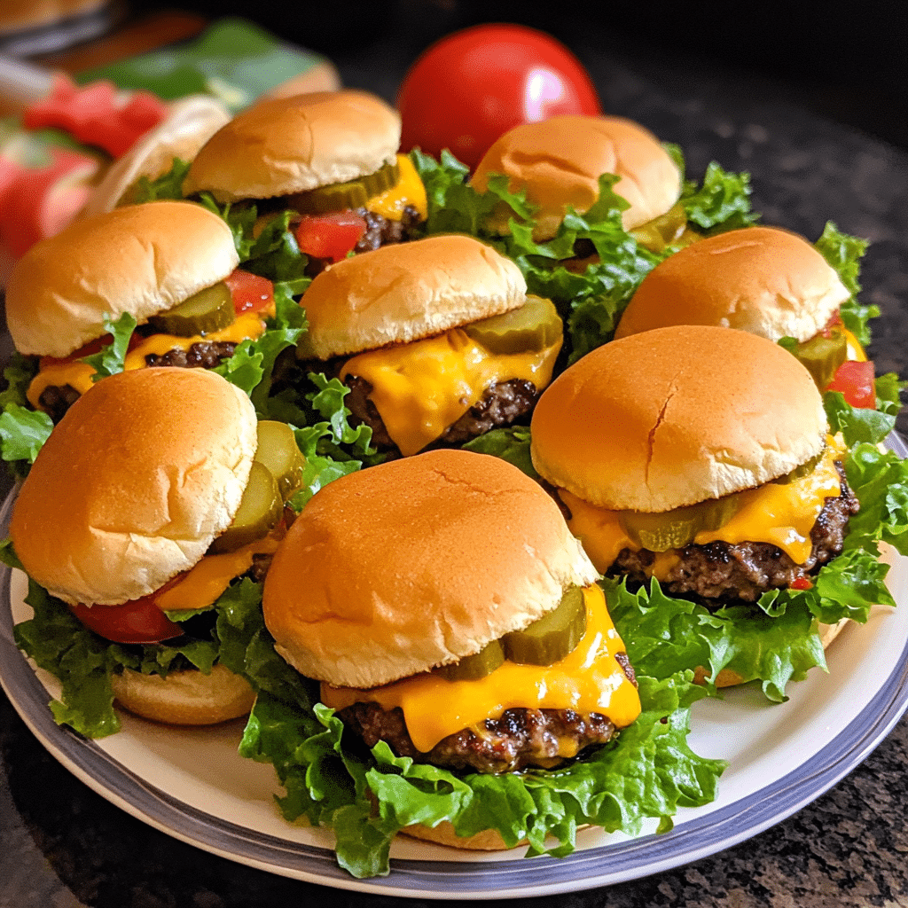 How to make Holiday Stuffed Cheeseburger Sliders — key cooking step