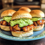 Honey chili garlic sauce Chicken Sliders with Creamy Avocado Spread — restaurant-quality recipe photo