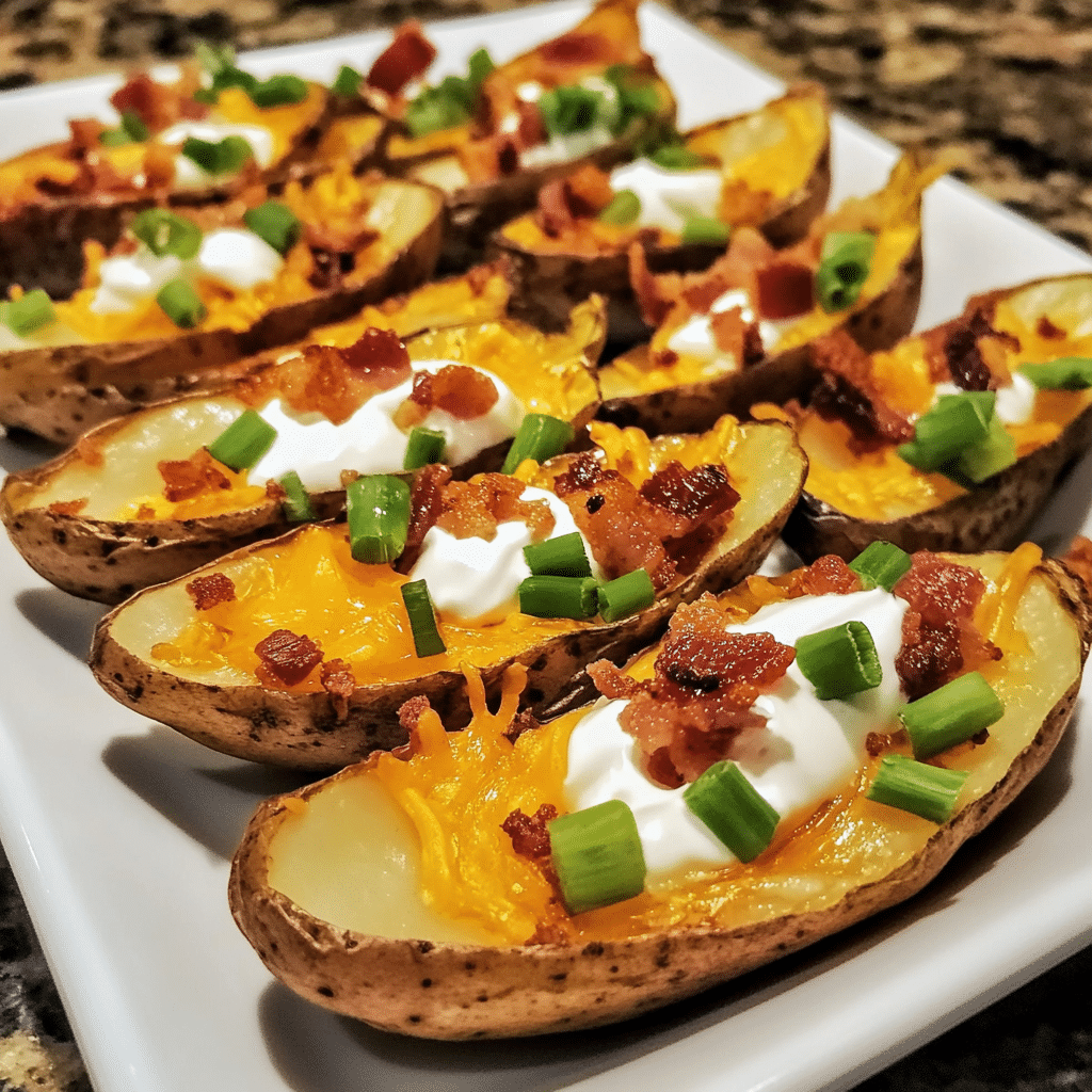 Loaded Bacon Cheddar Potato Skins for Game Day — restaurant-quality recipe photo