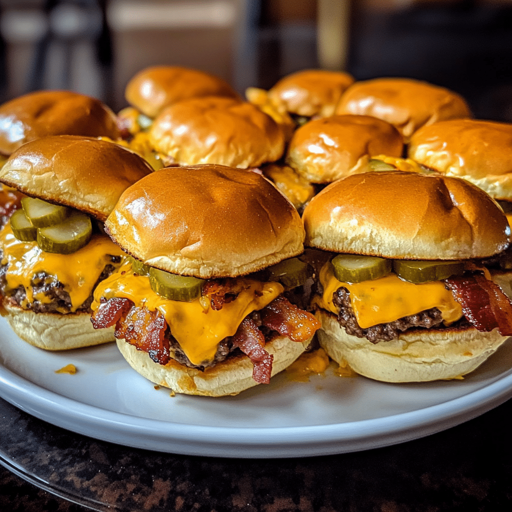 How to make Loaded Cheeseburger Sliders with Secret Sauce — key cooking step