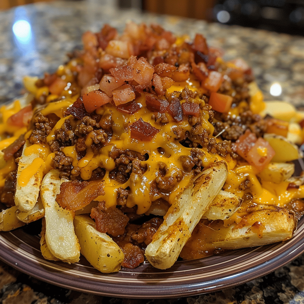 Loaded Chili Cheese Fries with Bacon Crumbles — restaurant-quality recipe photo