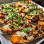 Loaded Chili Cheese Sweet Potato Skins for Game Day — restaurant-quality recipe photo