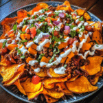 Loaded Sweet Potato Nachos with Chili and Cheese Drizzle — restaurant-quality recipe photo