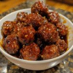 Maple Bourbon Whiskey Glazed Meatballs — restaurant-quality recipe photo