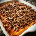 Maple-Chipotle Sweet Potato Casserole with Crunchy Topping — restaurant-quality recipe photo