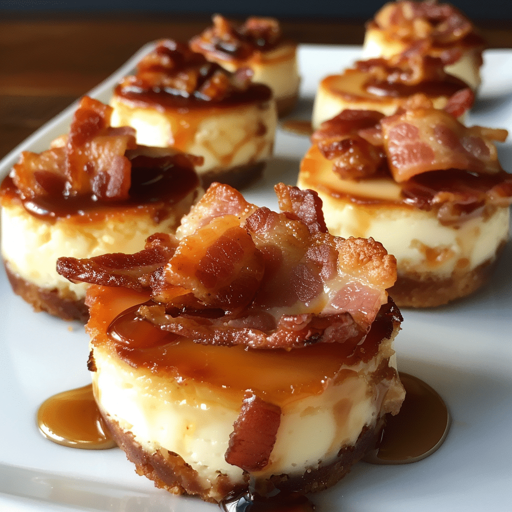 Maple Whiskey Glazed Bacon Cheesecake Bites — restaurant-quality recipe photo