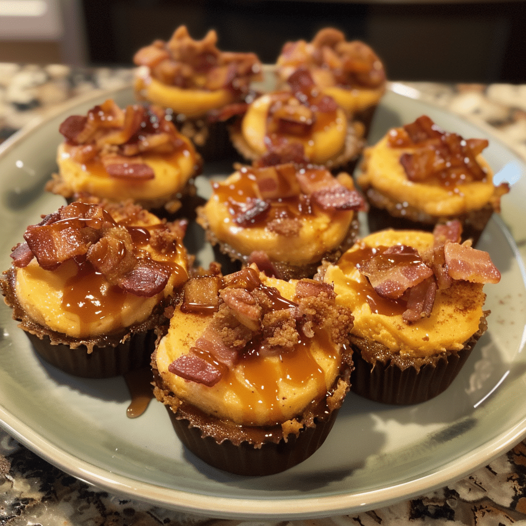 How to make Pumpkin Spice Bacon Cheesecake Bites with Maple Drizzle β key cooking step