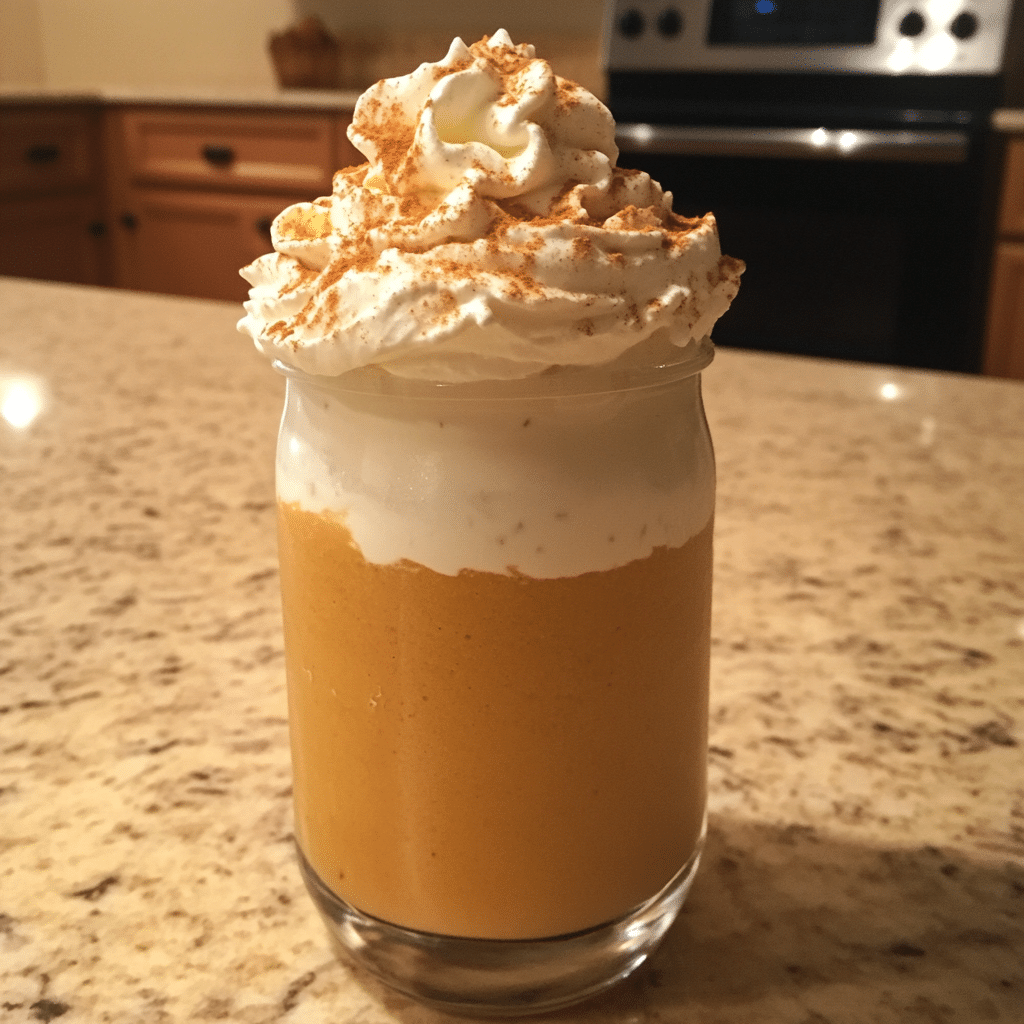 Pumpkin Spice Bourbon Milkshake with Whipped Cream Swirl — restaurant-quality recipe photo