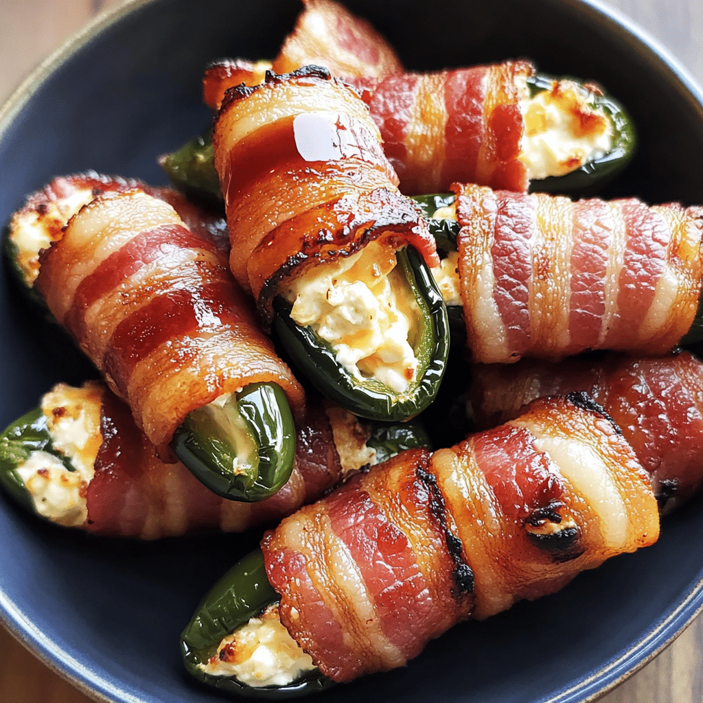 How to make Smoked Maple Bacon-Wrapped Jalapeño Poppers — key cooking step