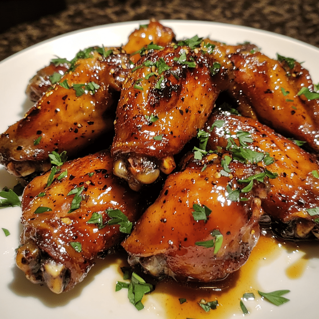 How to make Smoked Maple Bourbon Glazed Chicken Wings with Crispy Skin — key cooking step