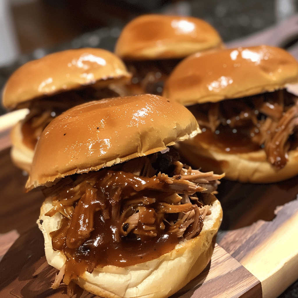 Smoky BBQ Pulled Pork Sliders with Maple Mustard Sauce — restaurant-quality recipe photo
