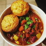 Smoky Beef Chili with Spiced Cornbread Muffins — restaurant-quality recipe photo