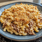 Smoky Chipotle Pulled Pork Mac & Cheese Bake — restaurant-quality recipe photo